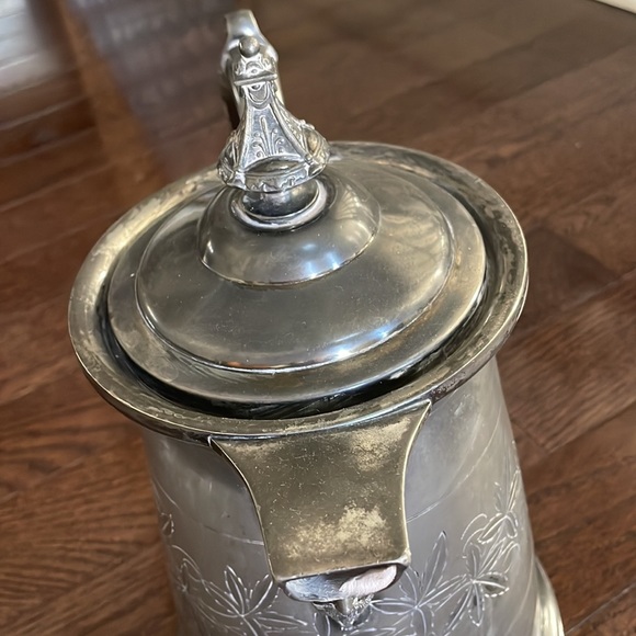 J. A. S. Stimpson Antique 1854 Water Pitcher silver plated - Picture 5 of 9